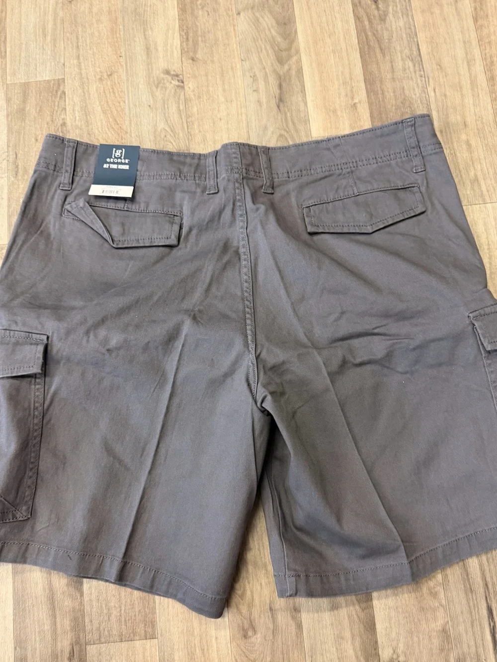 NWT George Men’s Cargo Shorts Size 38 Charcoal Gray 10” Inseam